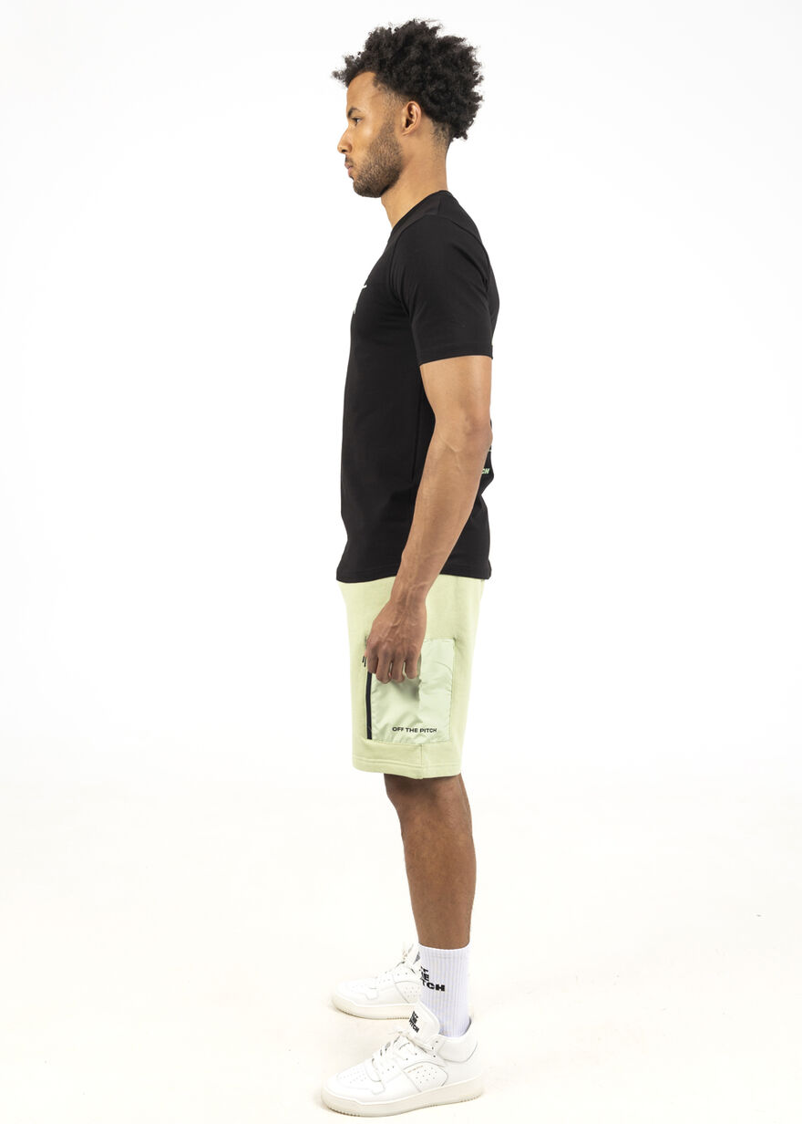 Lennox Shorts - 100% Cotton, Green/White, hi-res