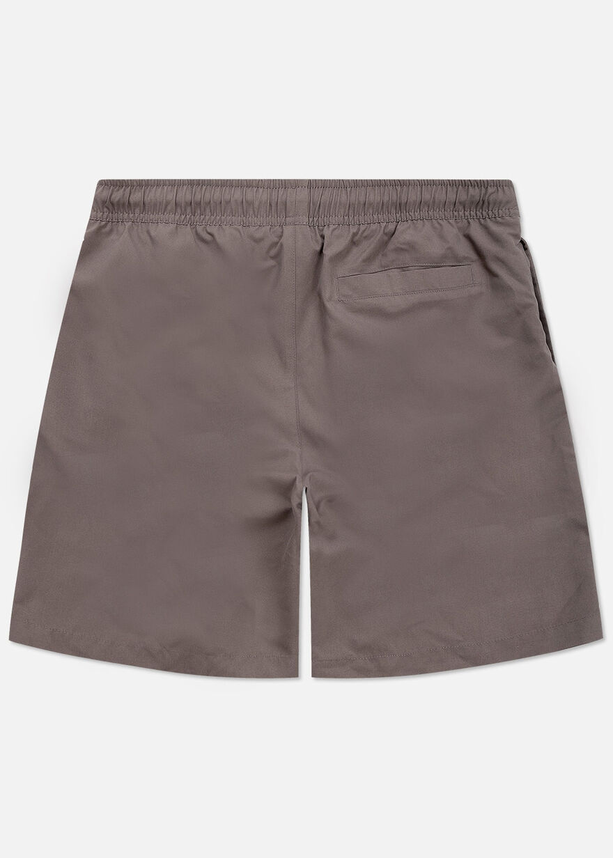 Swim Shorts - 100% Polyester, Brown, hi-res