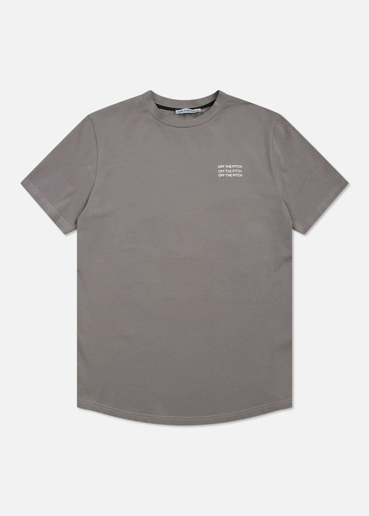 The Saturn Slimfit Tee - Black - 95% Cotton 5% Ela, Grey, hi-res