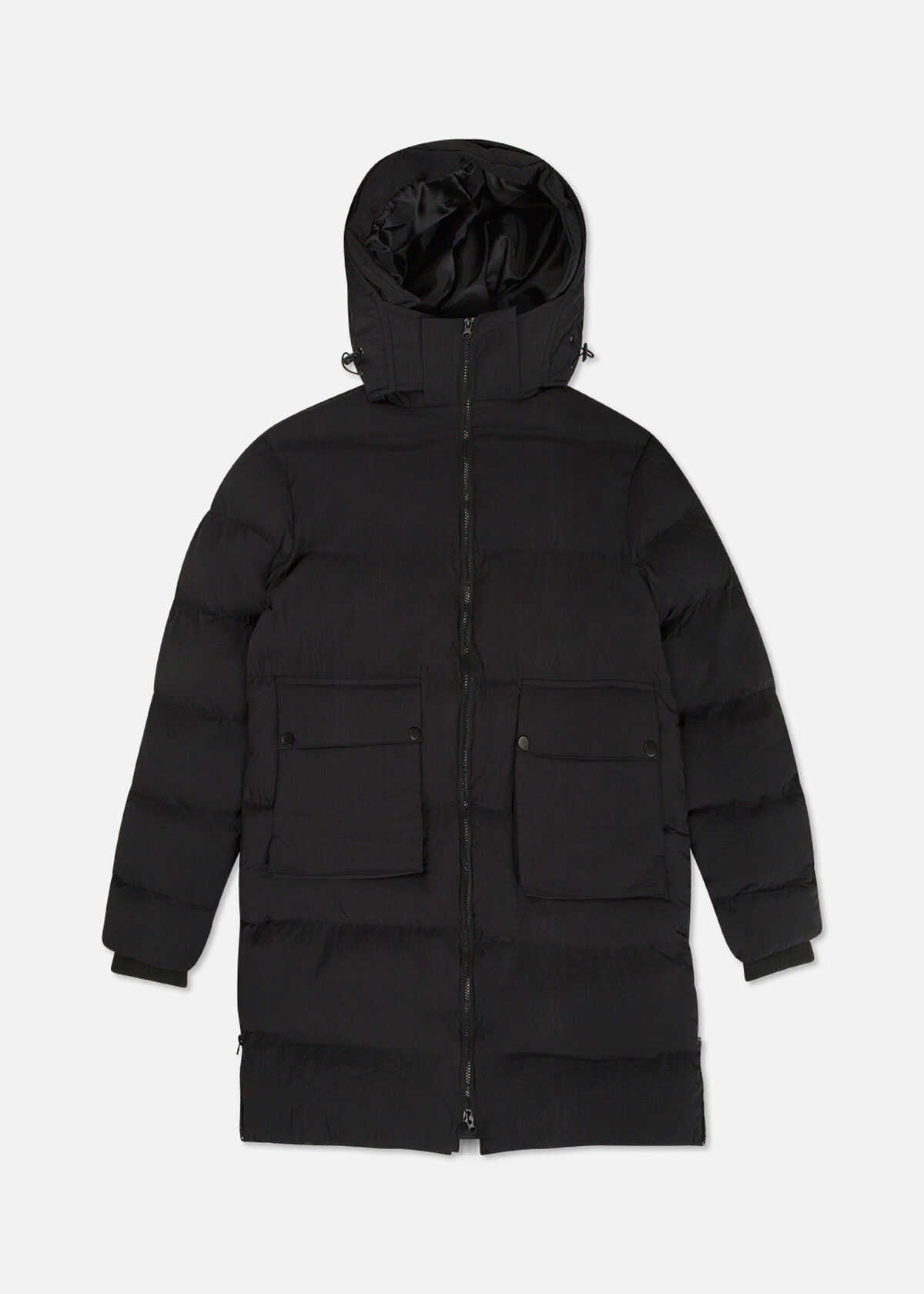 The Phoenix Longline Puffer, Black, hi-res