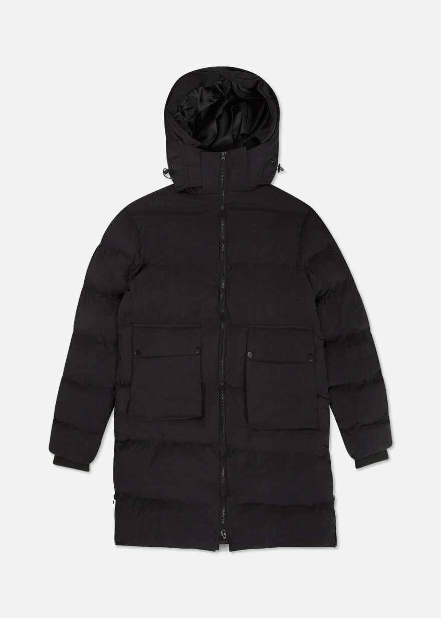 The Phoenix Longline Puffer, Black, hi-res
