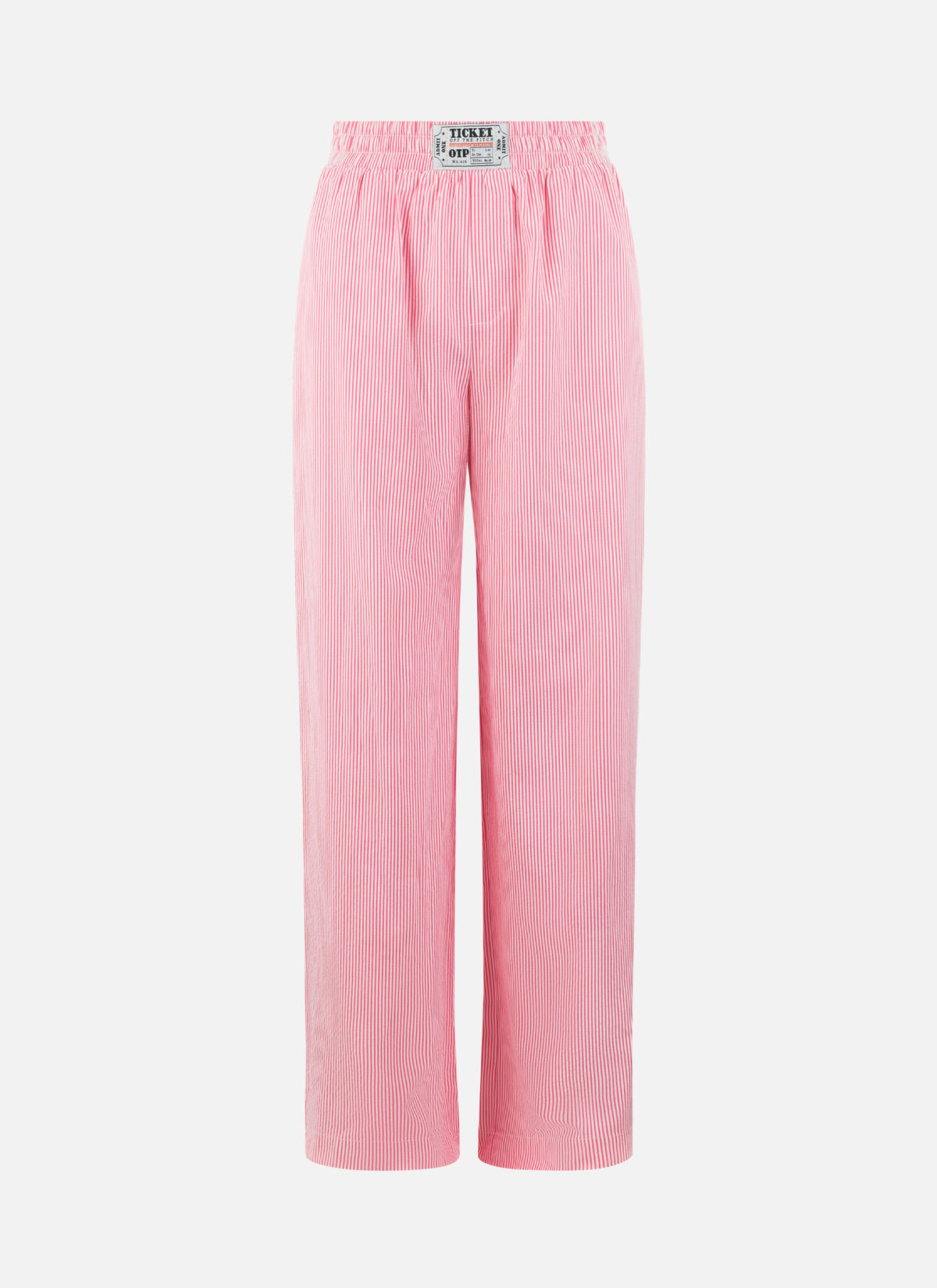 Striped Resort Pants, Red/White, hi-res