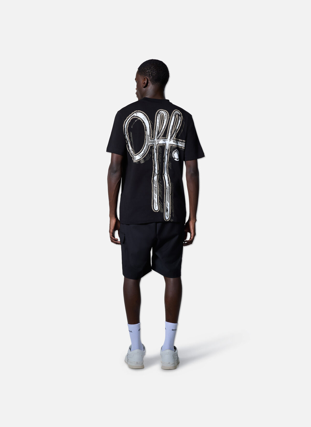 Landscape Regular Tee, Black, hi-res