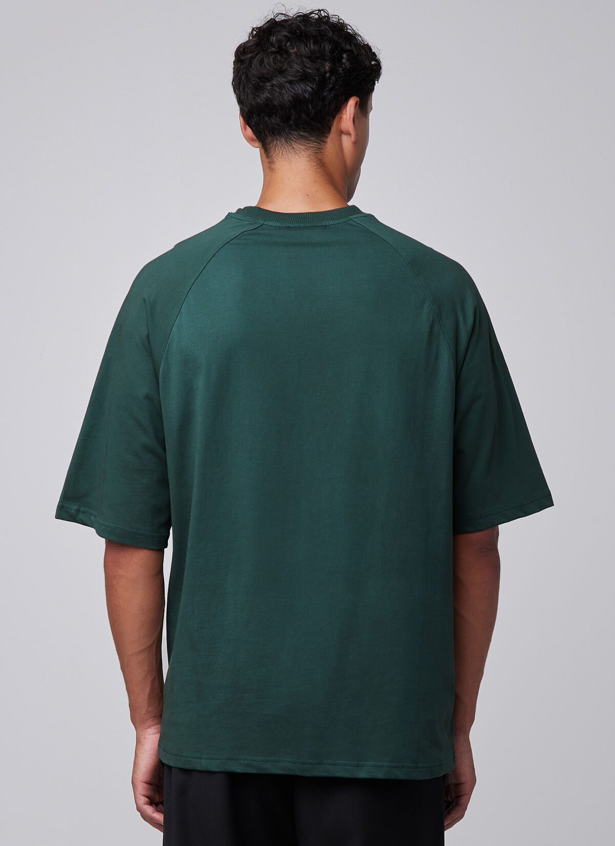 Raglan Loose Fit Tee, Forest Green, hi-res
