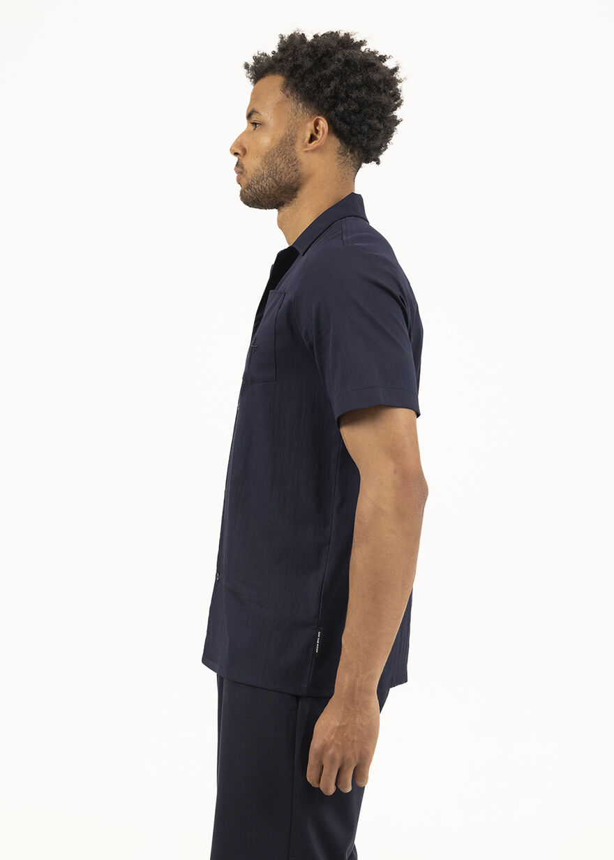 Rooftop Summer Shirt - 97% Polyester / 3% Elastane, Navy/Black, hi-res
