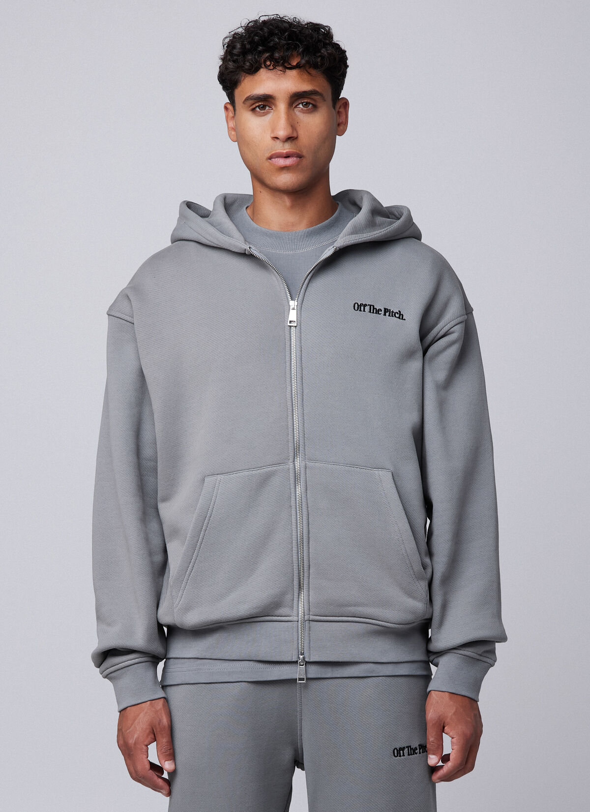 Wardrobe Essentials Full Zip, Ultimate Grey, hi-res