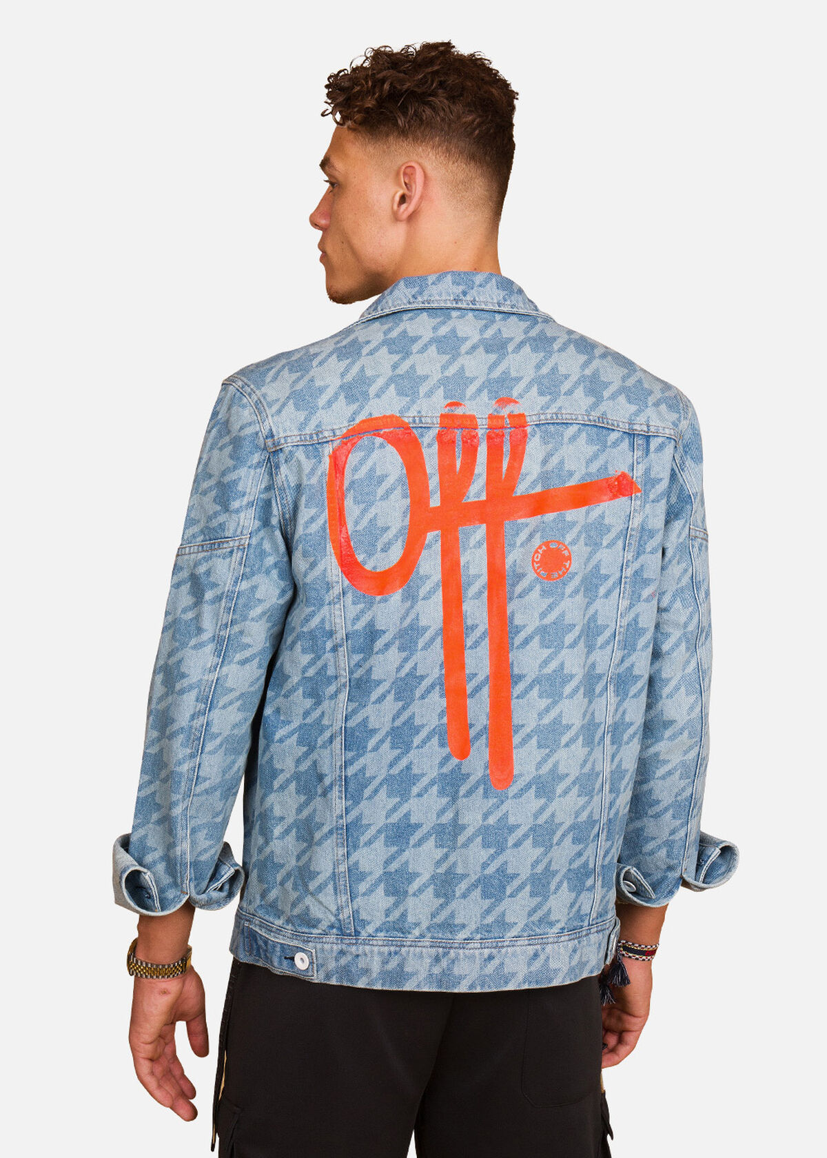 Houndstooth Denim, Blue, hi-res