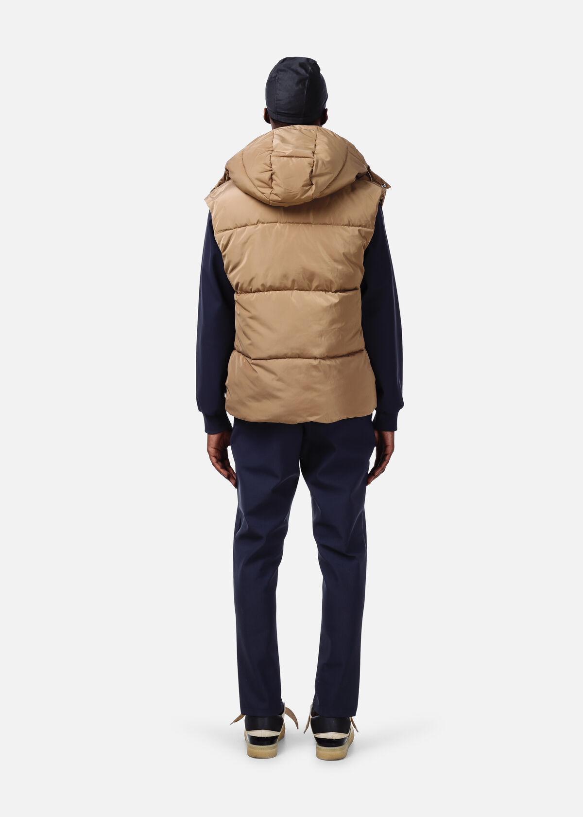 Padded Bodywarmer, Cream/Bronze, hi-res