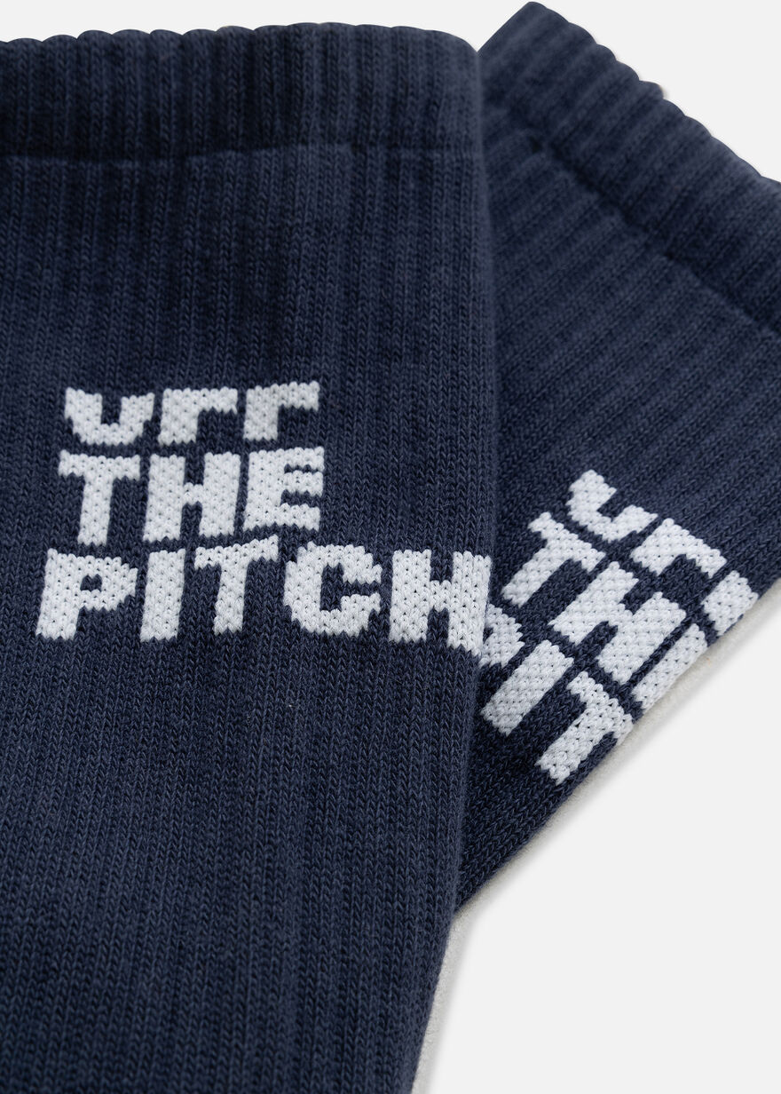 Block Logo Sock - 85% Cotton/10% Polimid/5%Elastan, Navy/Black, hi-res