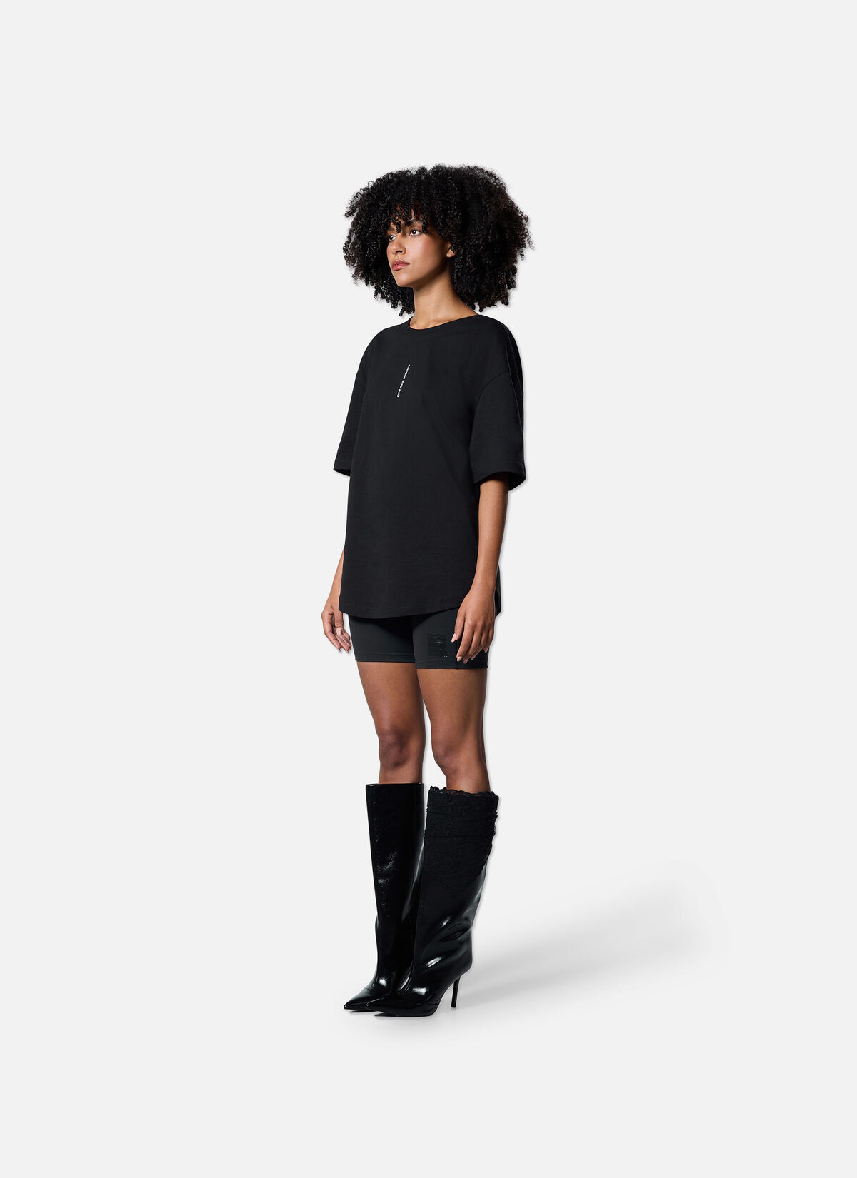 Temple WMNS Loose Fit Tee, Black, hi-res