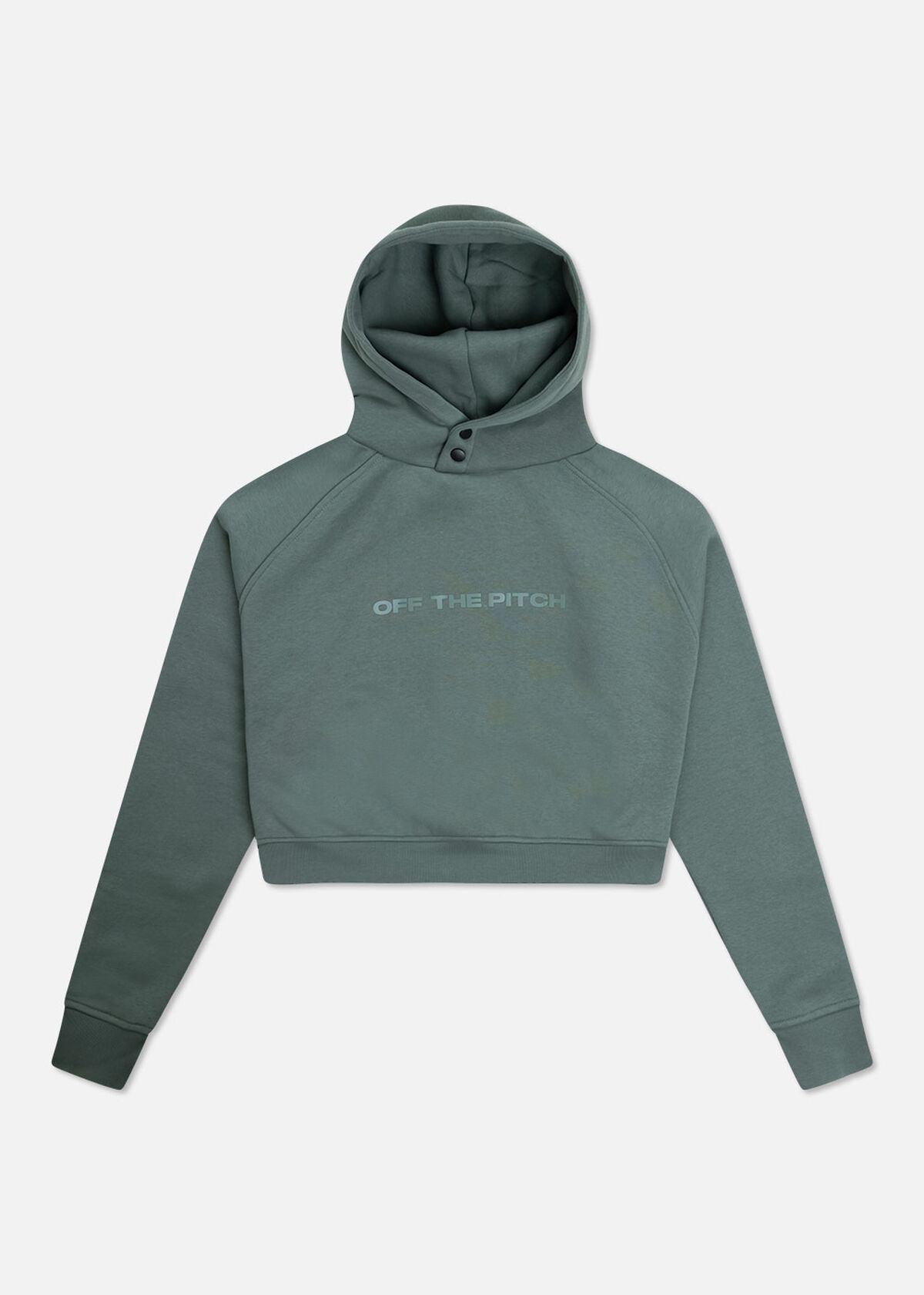 Comfort Cropped Hood Women - 100% Cotton, Forest Green, hi-res