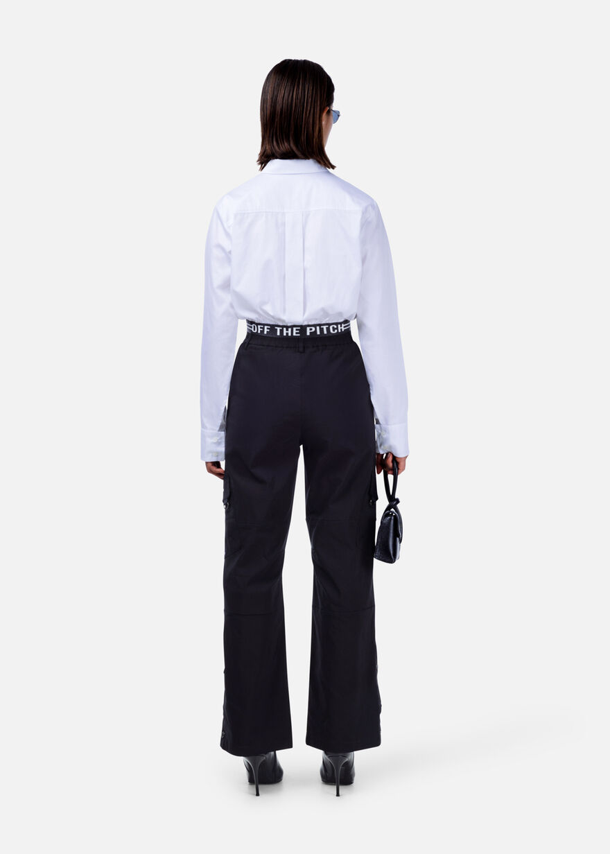 Cropped Shirt Women, Off white, hi-res