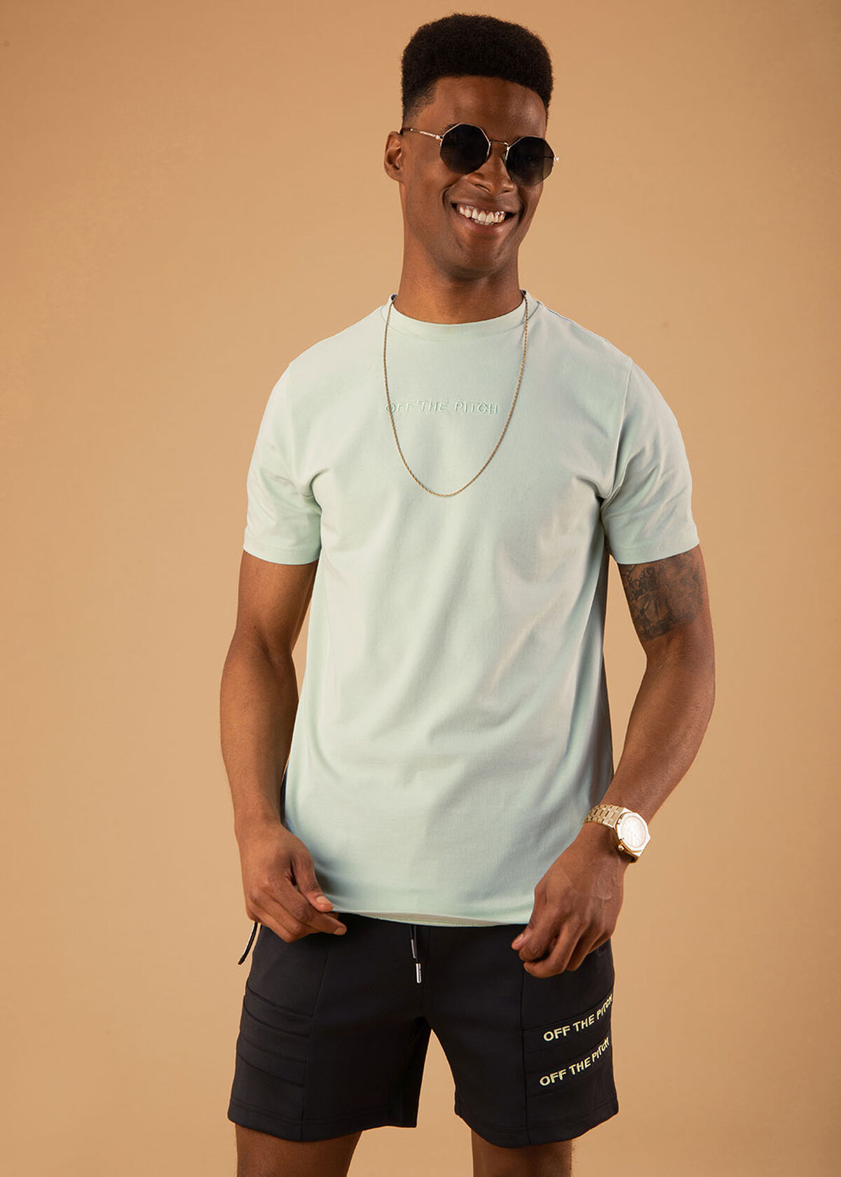 The Homeworld Slimfit Tee - Mint - 95% Cotton 5% E, Green, hi-res