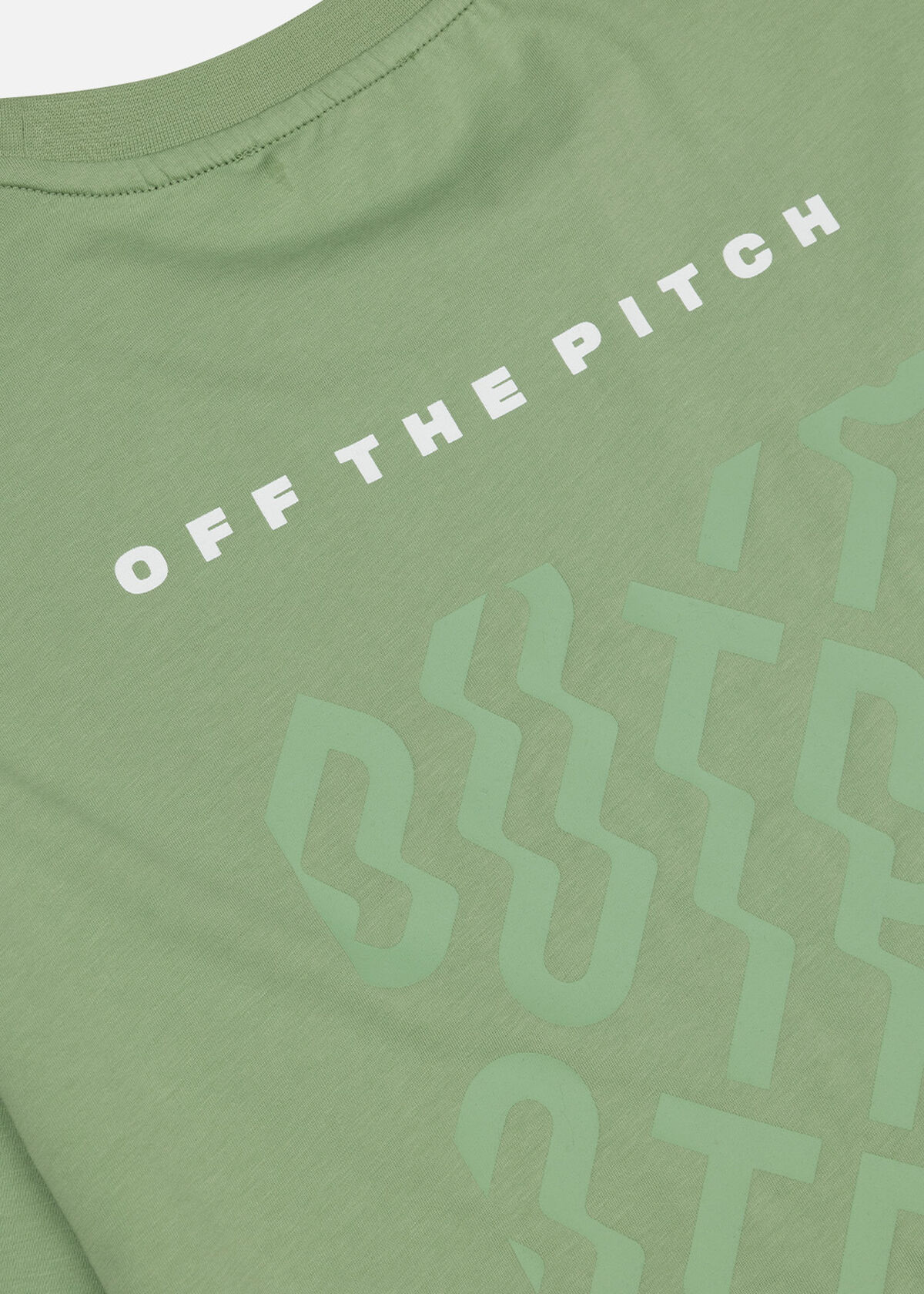 Backburn Regular Tee - 100% Cotton, Green/White, hi-res