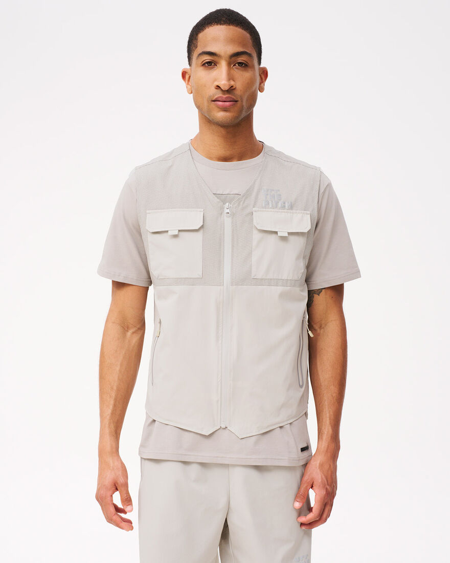 OTP x ROBEY Tammy Woven Bi-Stretch Utility Vest, Sand, hi-res