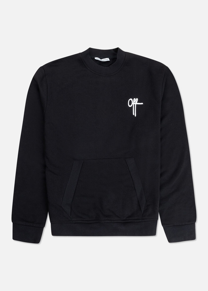 Sweat Bee Crewneck - 65% Cotton / 35% Polyster, Black, hi-res
