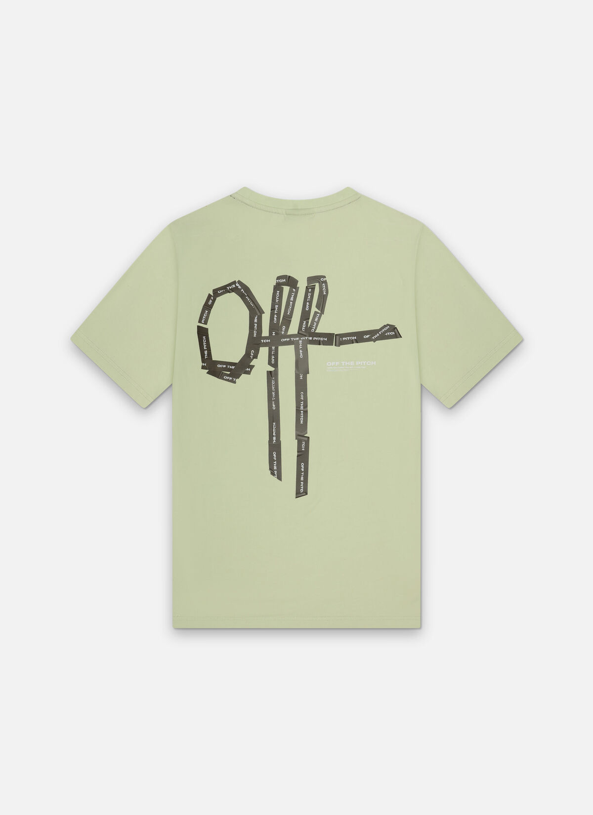 Tape Off Slim Fit Tee, Green, hi-res