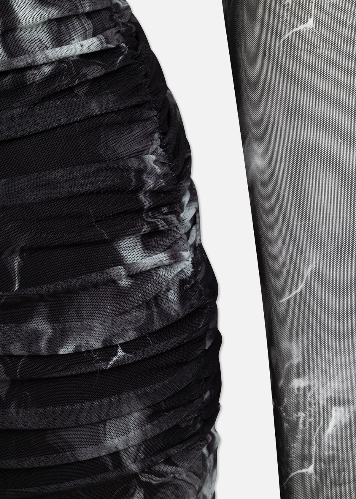 Marble Mesh Dress, Black, hi-res