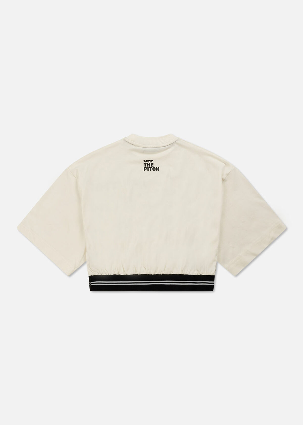 Cropped Tee Women - 95% Cotton / 5% Elastane, Off white, hi-res