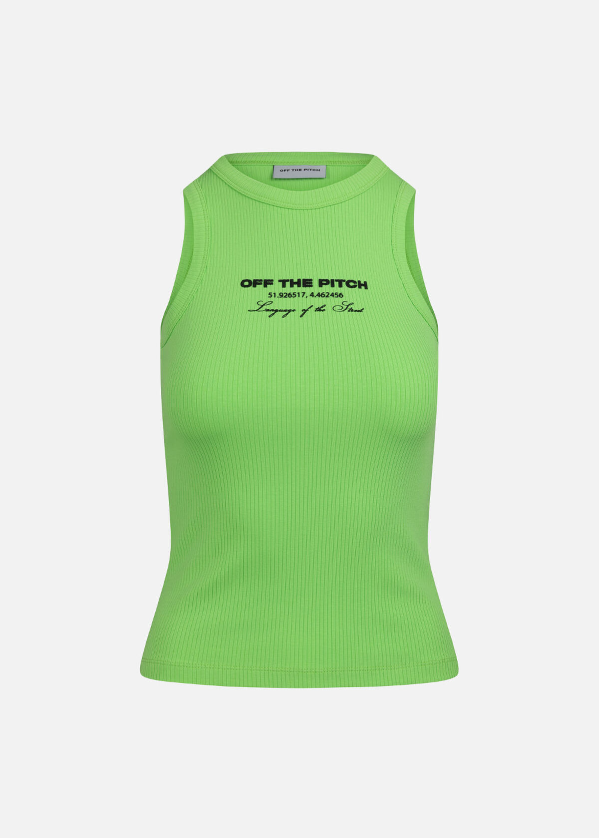 WMNS Rib Tanktop, Lime, hi-res