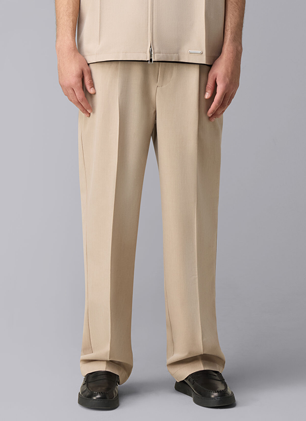 Pleated Marais Trousers, Sand, hi-res