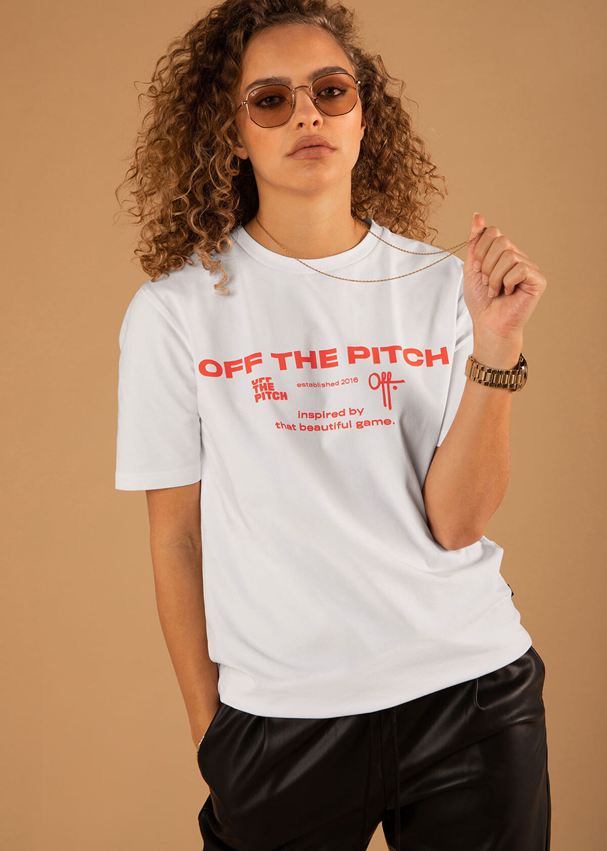 The Sage Slimfit Tee - Black - 95% Cotton 5% Elast, White, hi-res
