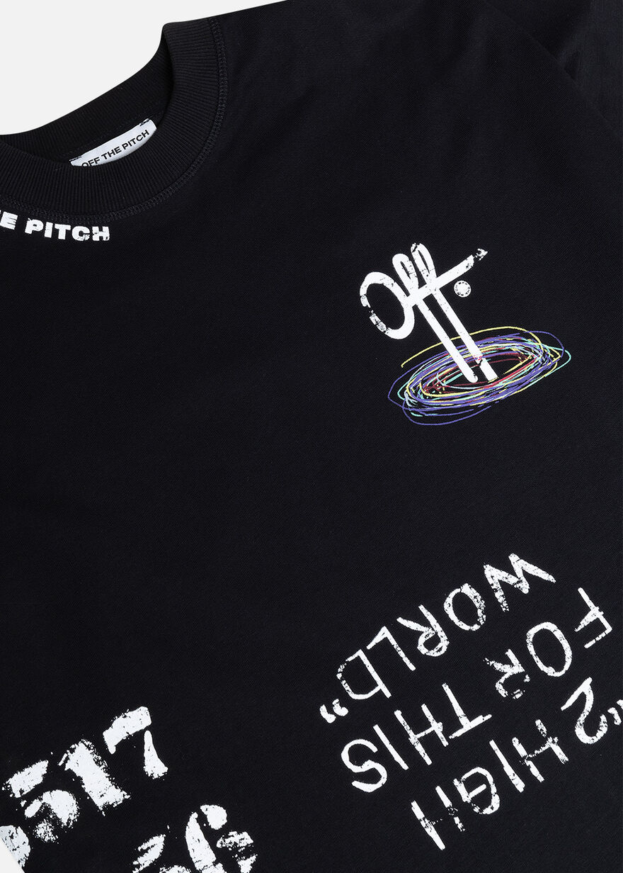 Chalk Oversized Tee Unisex, Black, hi-res
