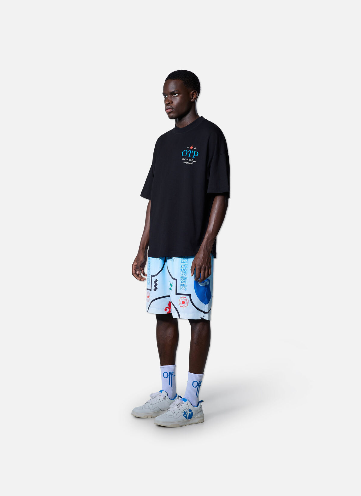 Global Oversized Tee, Black, hi-res