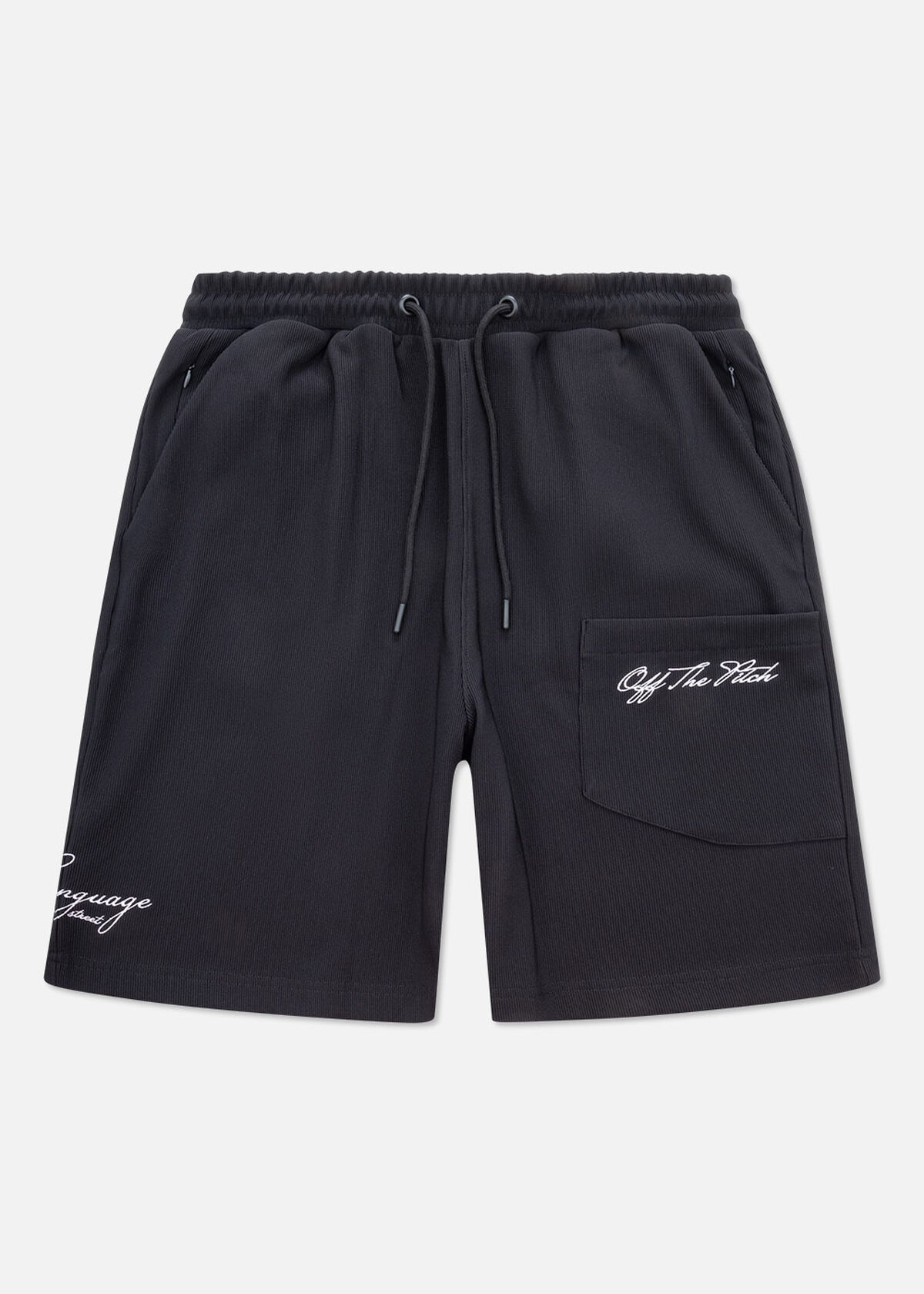 Double Script Short, Black, hi-res