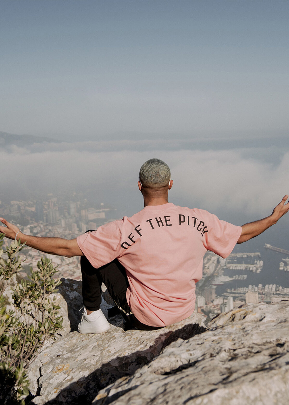 Loose Fit Pitch Tee - 100% Cotton, Peach, hi-res