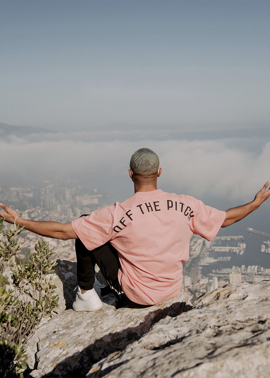 Loose Fit Pitch Tee - 100% Cotton, Peach, hi-res