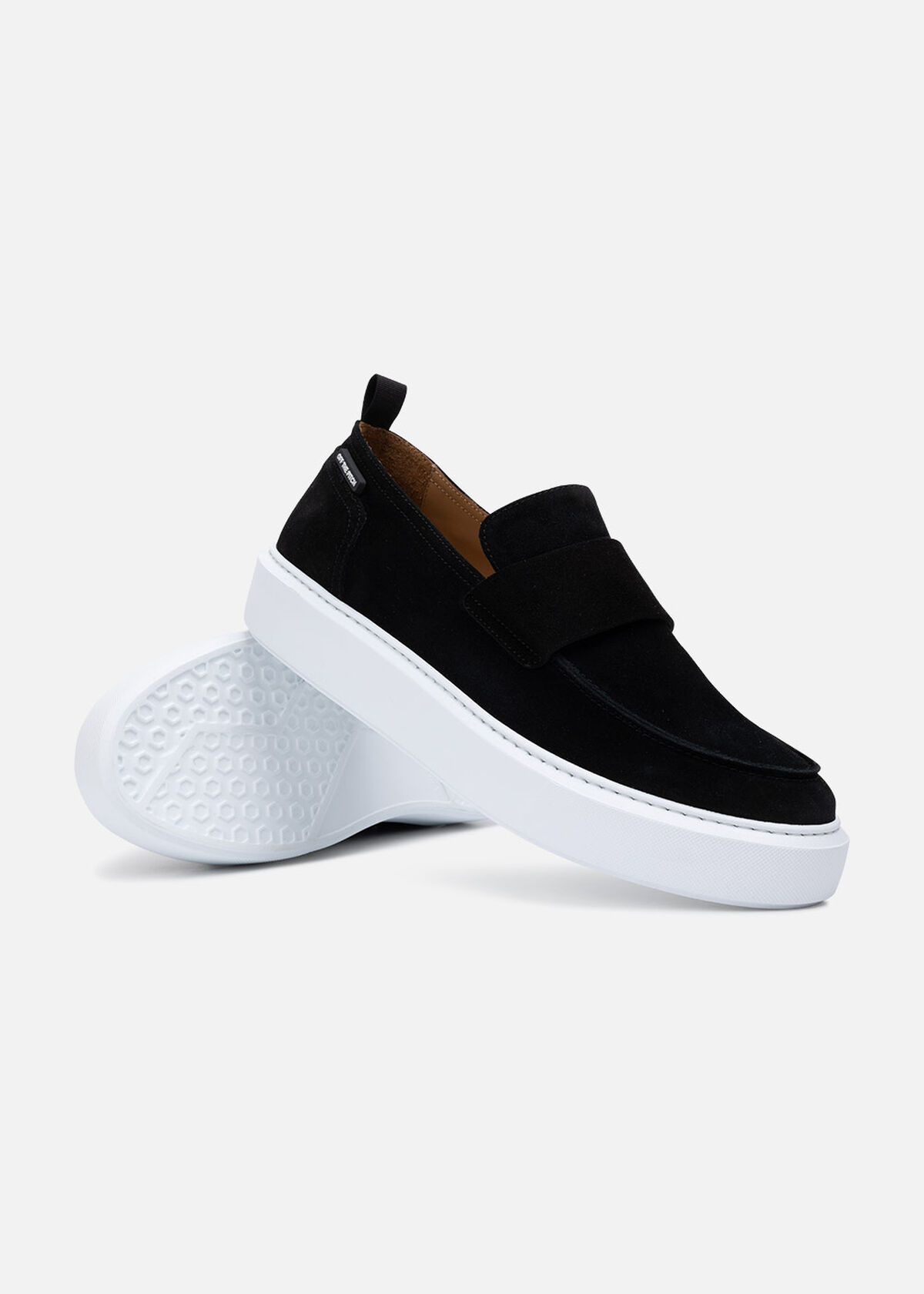 Loafer Velour (EVA), Black/White, hi-res
