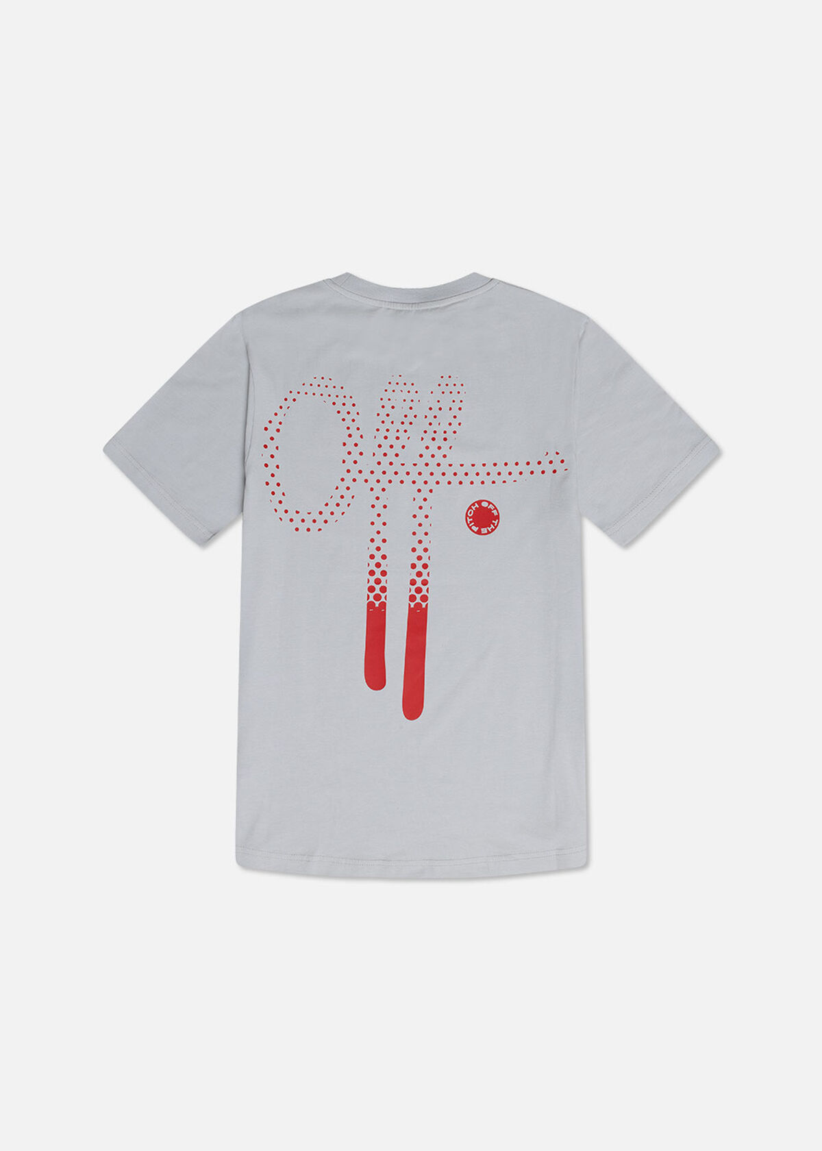 Dotted Fullstop Slim Fit Tee, Grey, hi-res