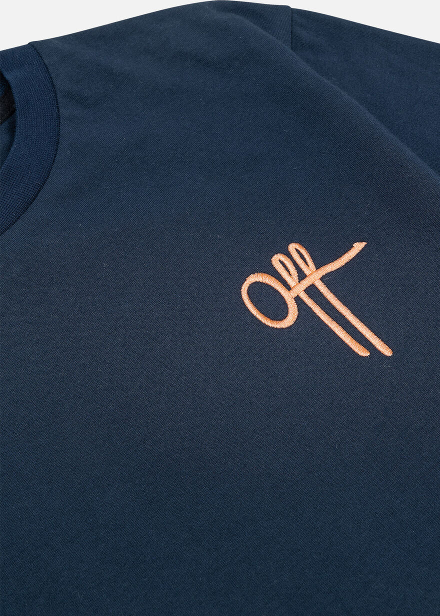 3.0 Slim Fit Tee - 95% Cotton / 5% Elastane, Navy/Black, hi-res