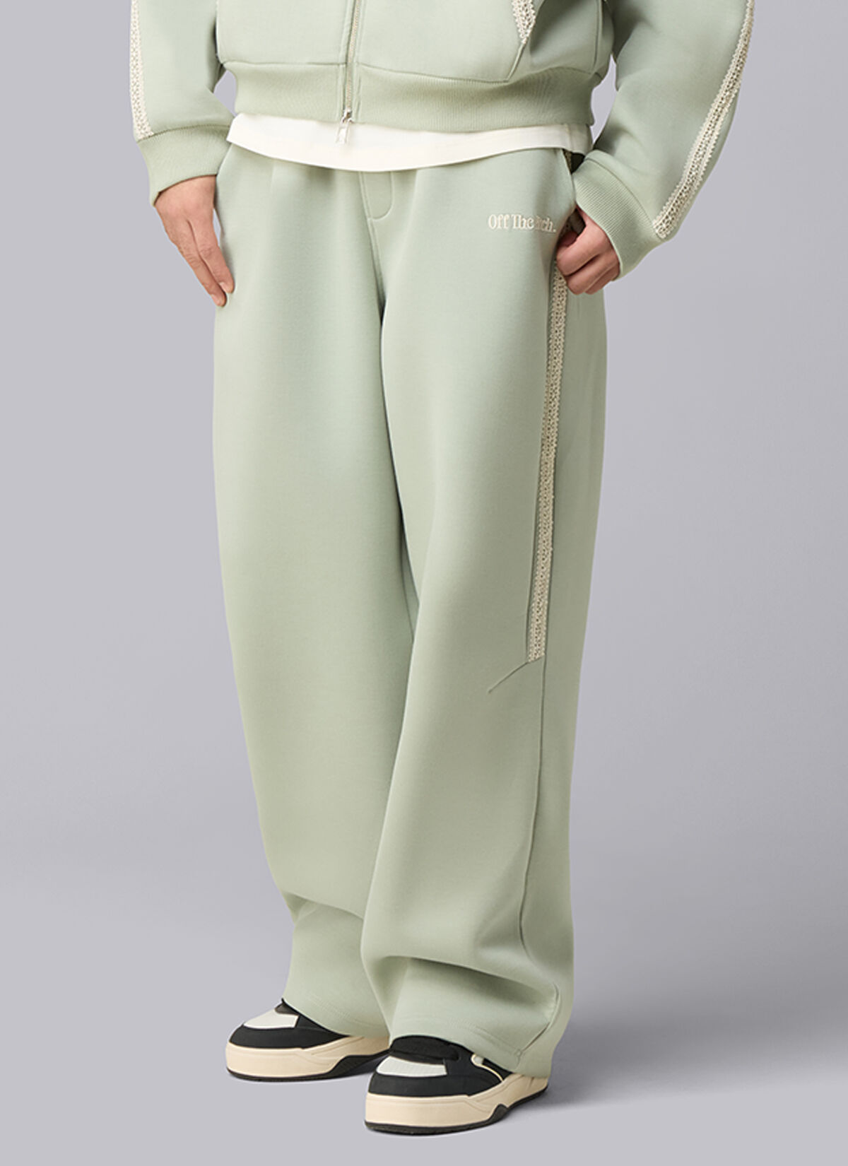 Adorment Straight Leg Joggers, Khaki, hi-res