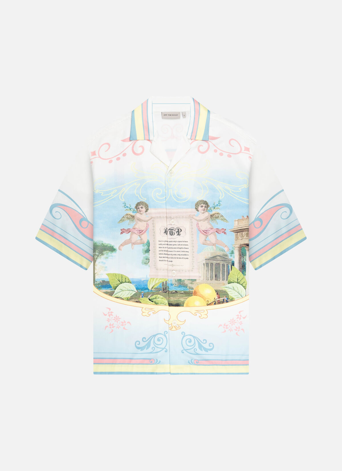 Paradise Satin Shirt, White, hi-res