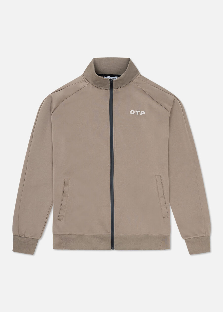 Leisure Track Jacket - 95% Polyester / 5% Elastane, Sand, hi-res