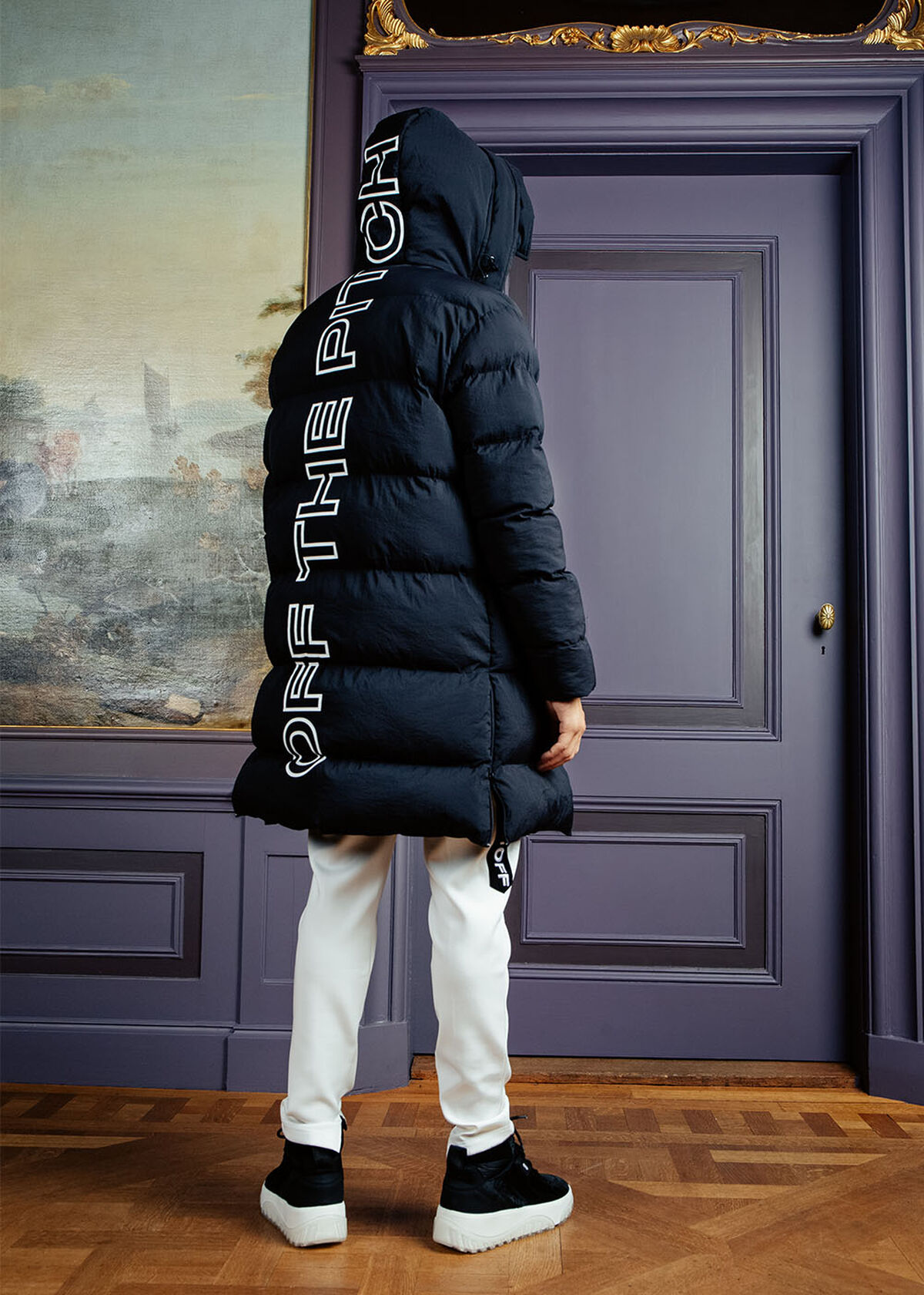 The Phoenix Longline Puffer, Black, hi-res