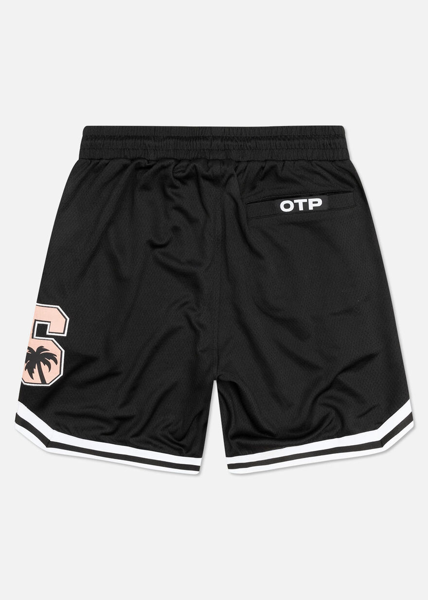 Tropea Basketball Shorts - 95% Polyester / 5% Elas, Black, hi-res