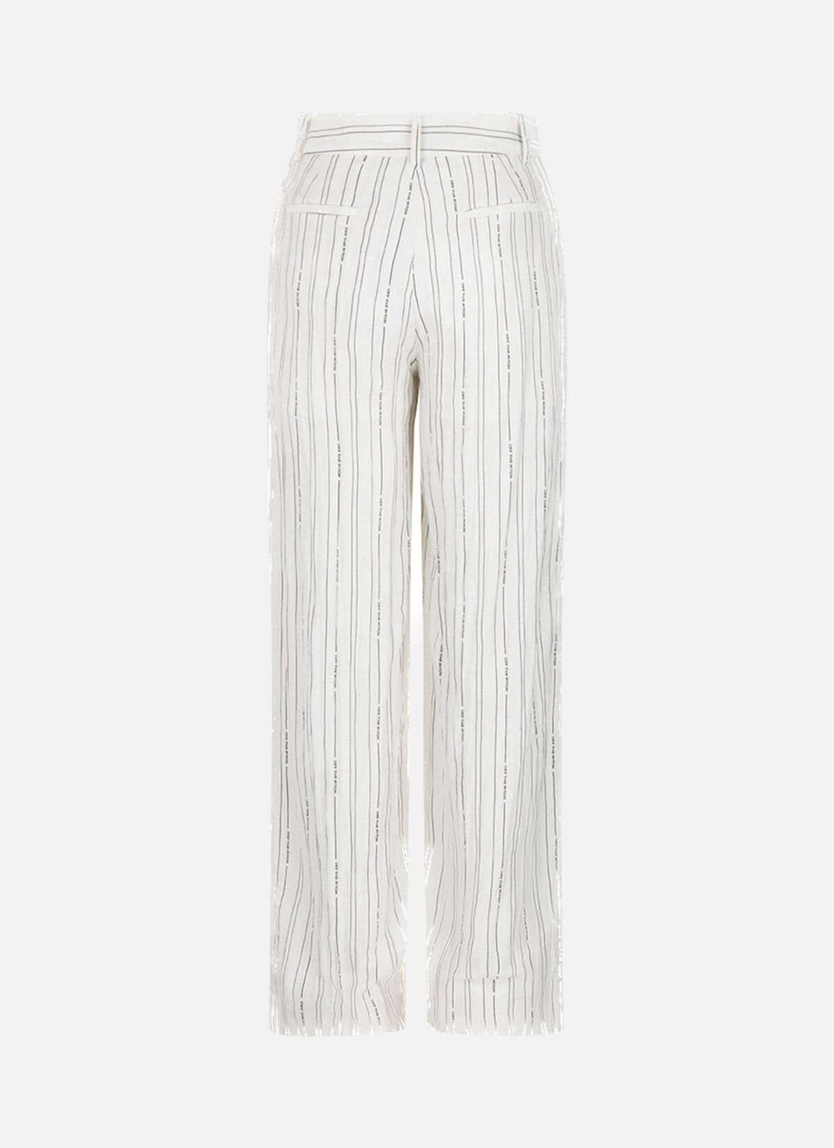 Striped Trousers, White, hi-res