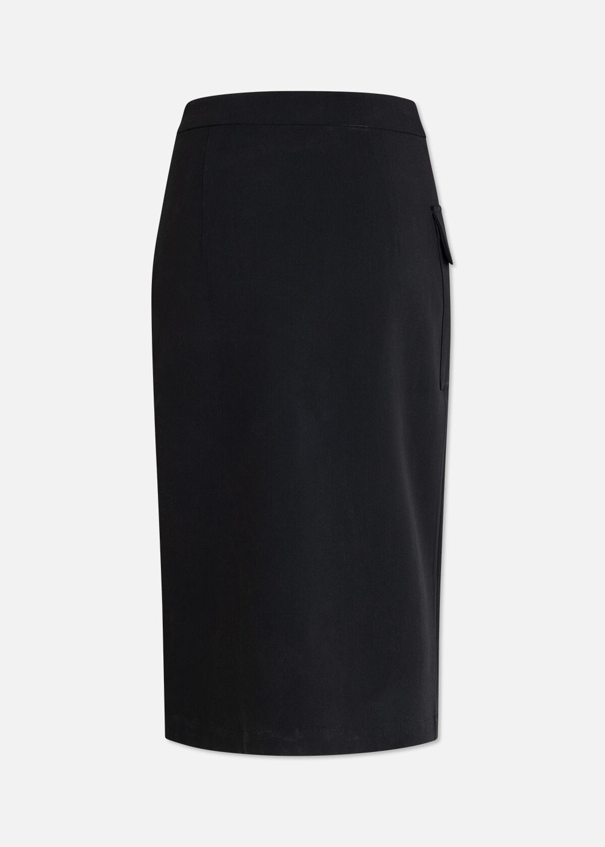 Asymmetric Smart Skirt, Black, hi-res