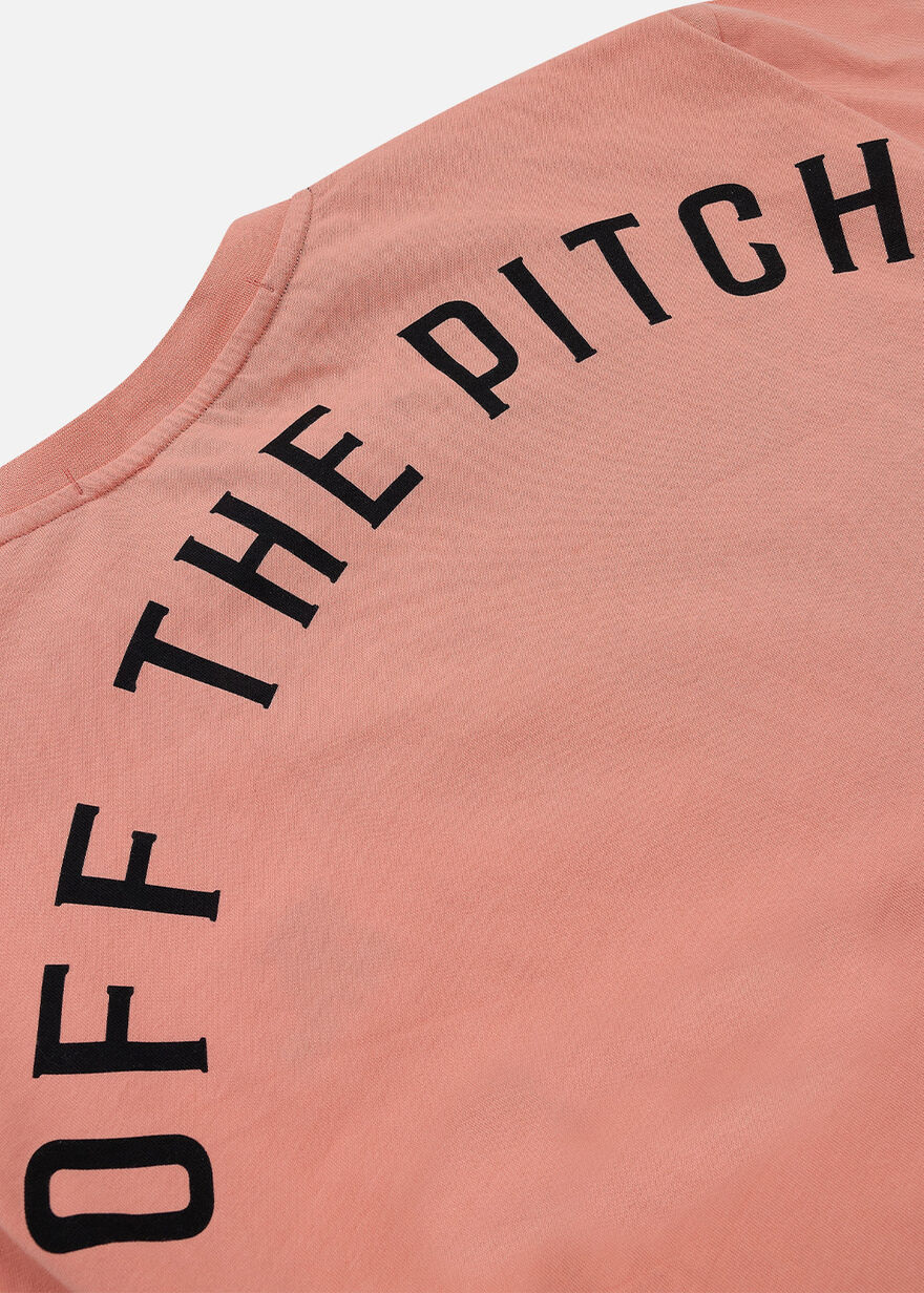 Loose Fit Pitch Tee - 100% Cotton, Peach, hi-res