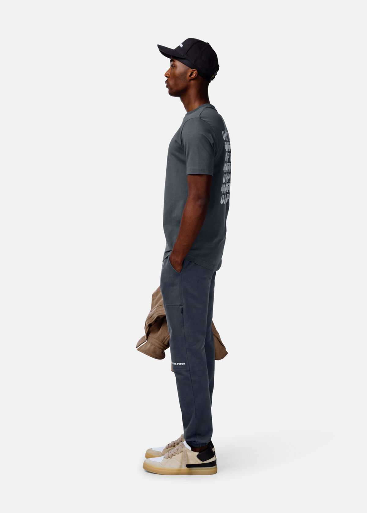 Duplicate Slim Fit Tee, Dark grey, hi-res