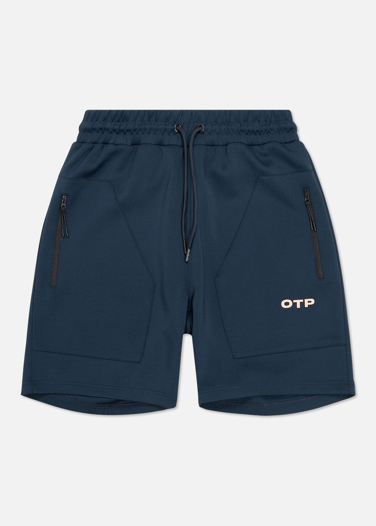 College Track Shorts - 95% Polyester / 5% Elastane, Navy/Black, hi-res
