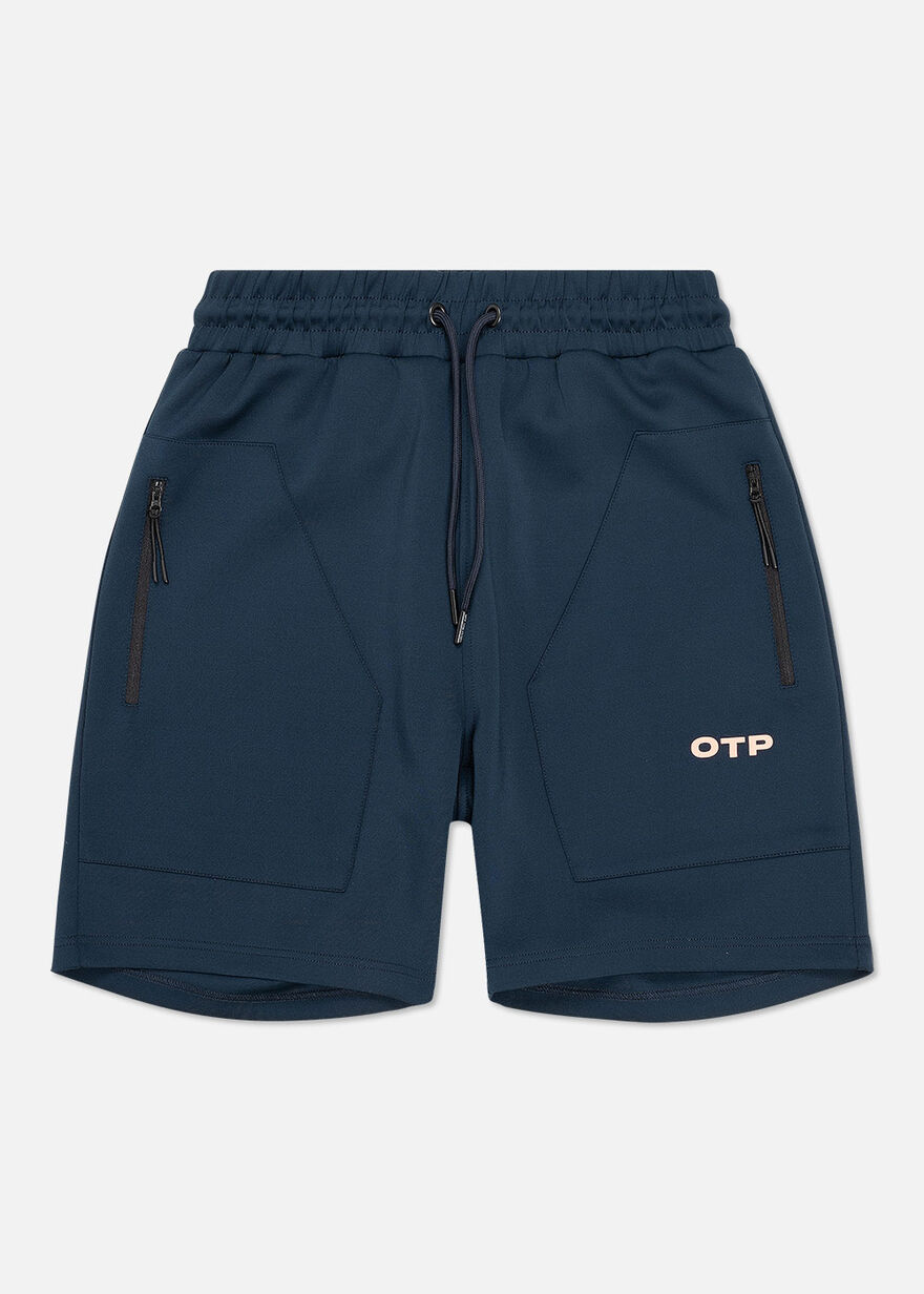 College Track Shorts - 95% Polyester / 5% Elastane, Navy/Black, hi-res