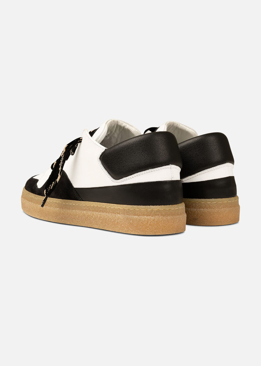 Dodgem - Leather/Suede, White/Black, hi-res