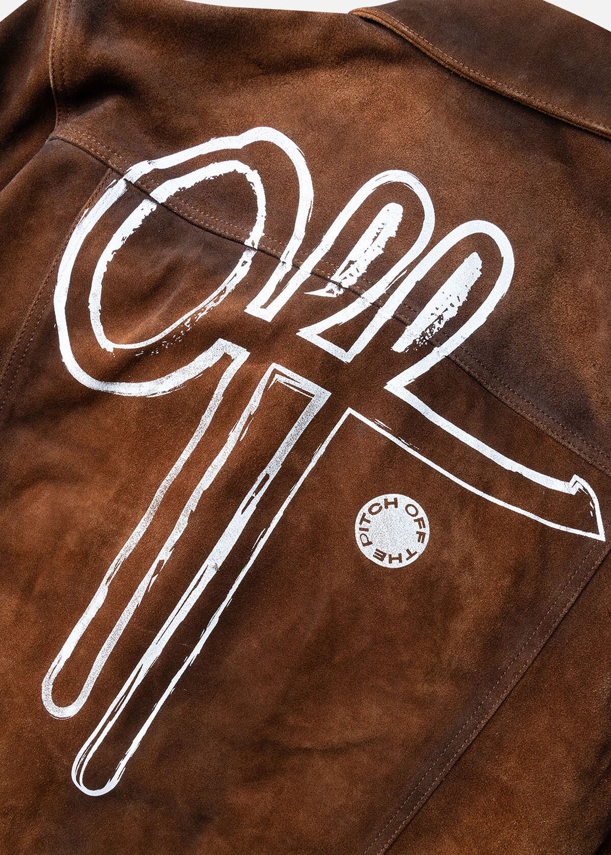 Suede Trucker Jacket, Brown/Cognac, hi-res
