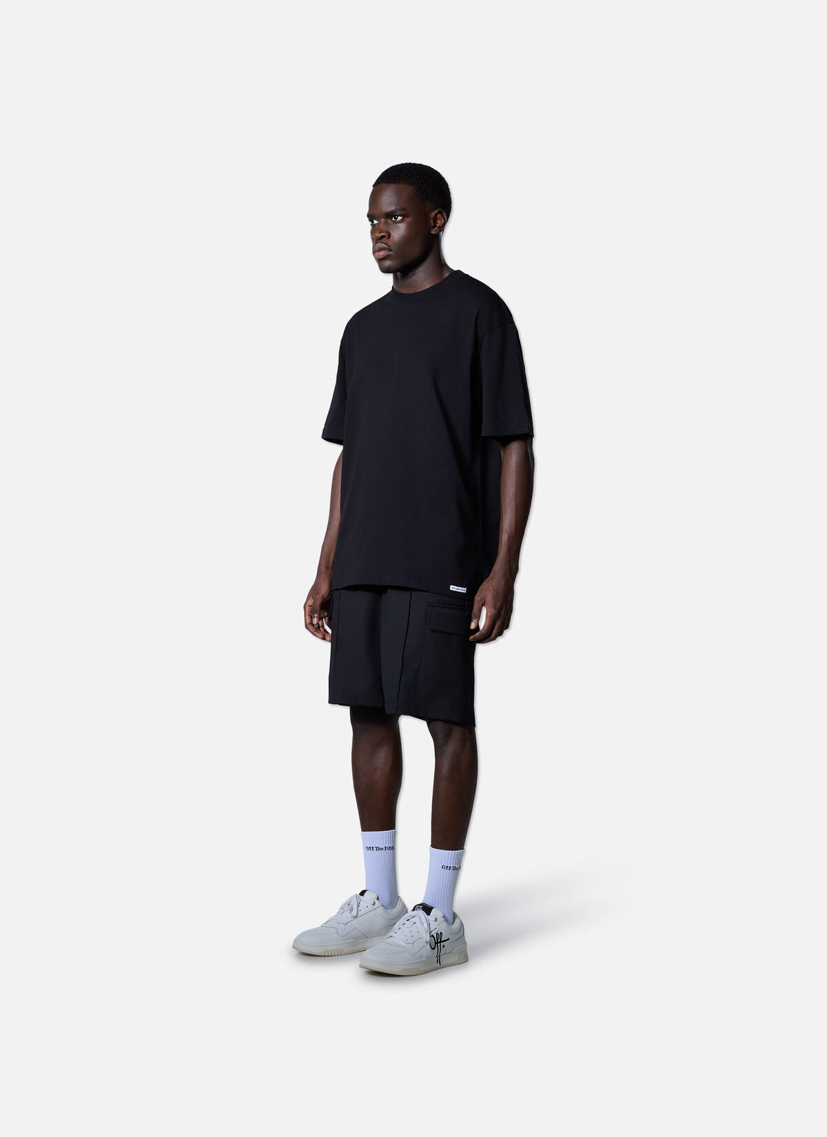 Lit Loose Fit Tee, Black, hi-res