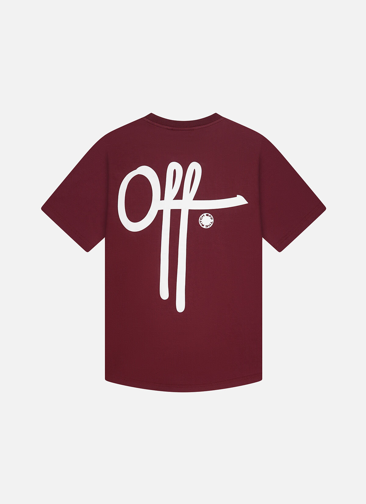 Full Stop Slim Fit Tee, Dark red, hi-res
