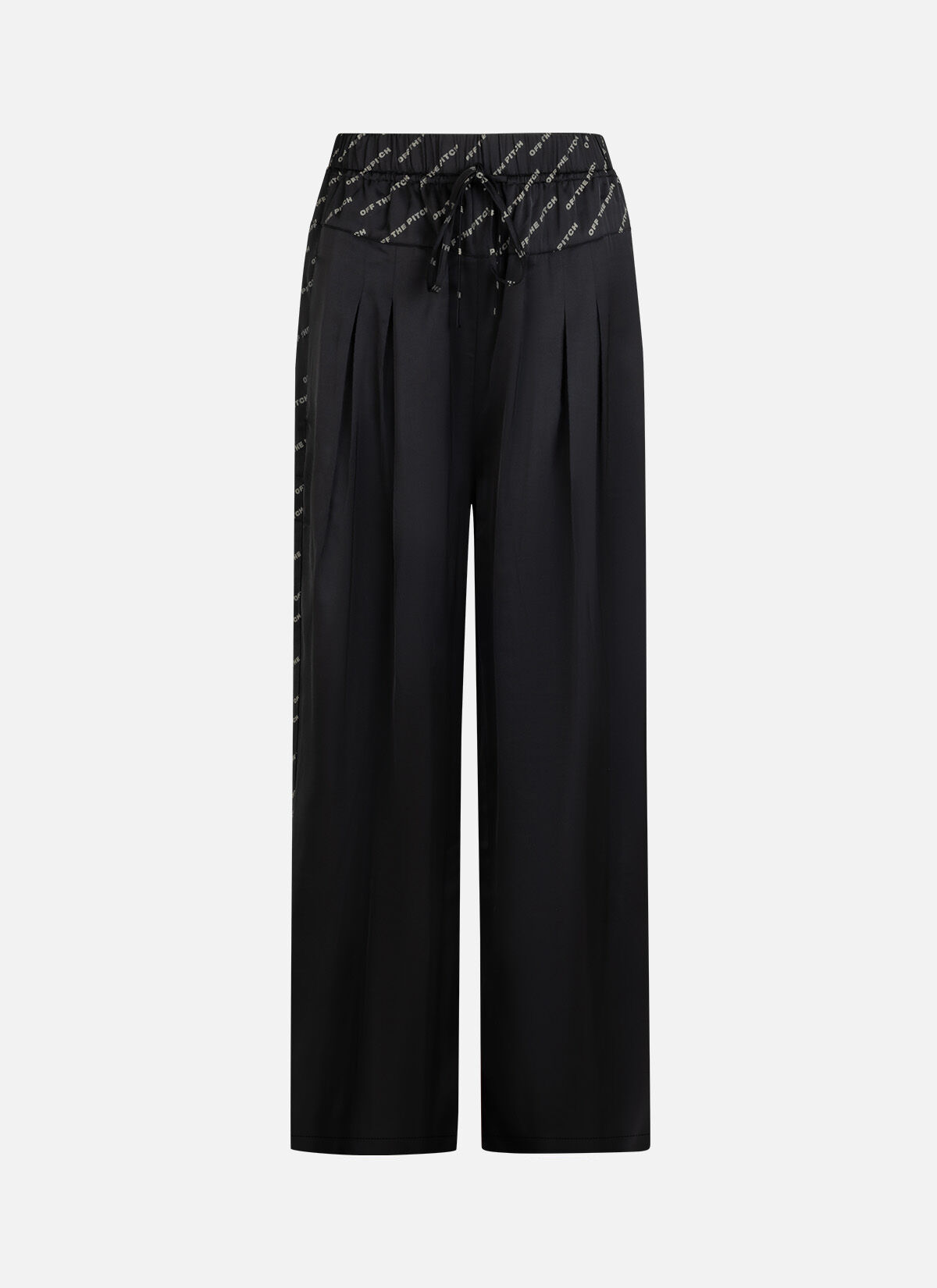 Satin Paige Pants, Black, hi-res